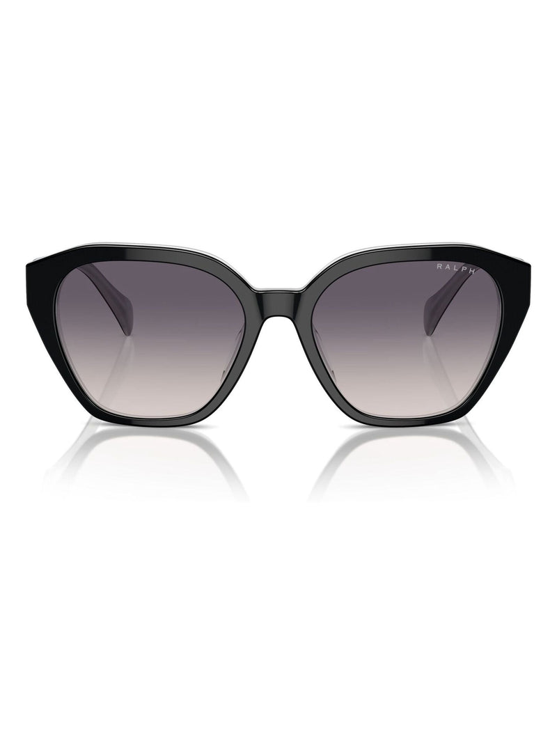 Ralph Lauren cat eye sunglasses black opal grey frames, UK version