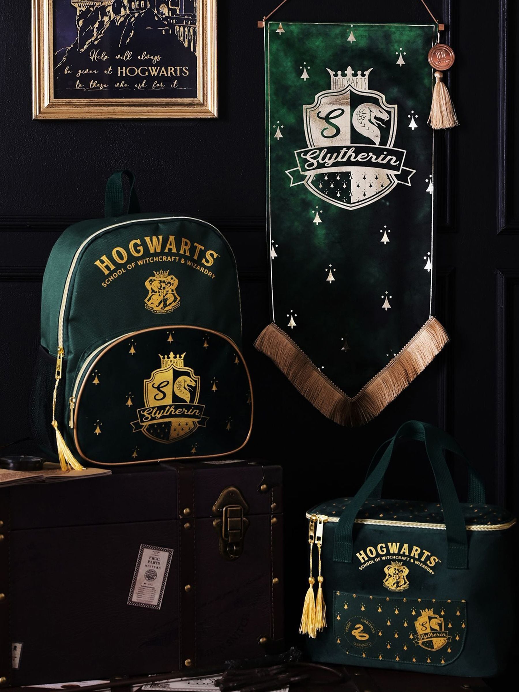 Harry Potter Slytherin insulated lunch bag, imported from the UK