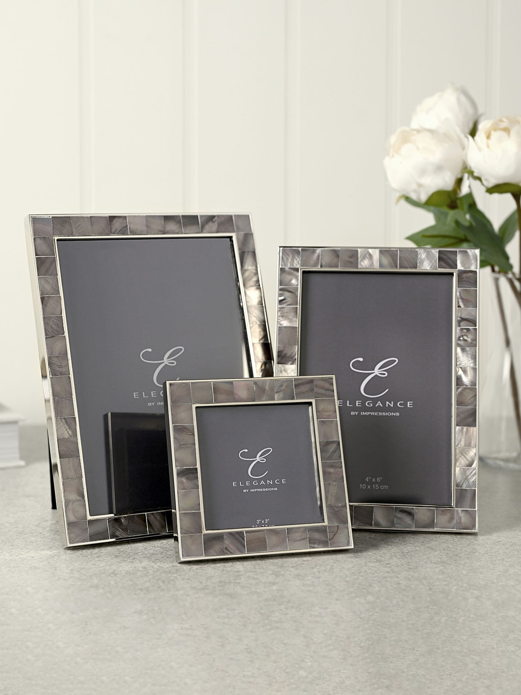 Widdop grey photo frame 5x7, UK version