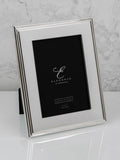 Widdop silverplated rib edge photo frame 5x7, imported from the UK