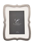 Widdop cream wavy edged photo frame, imported from the UK