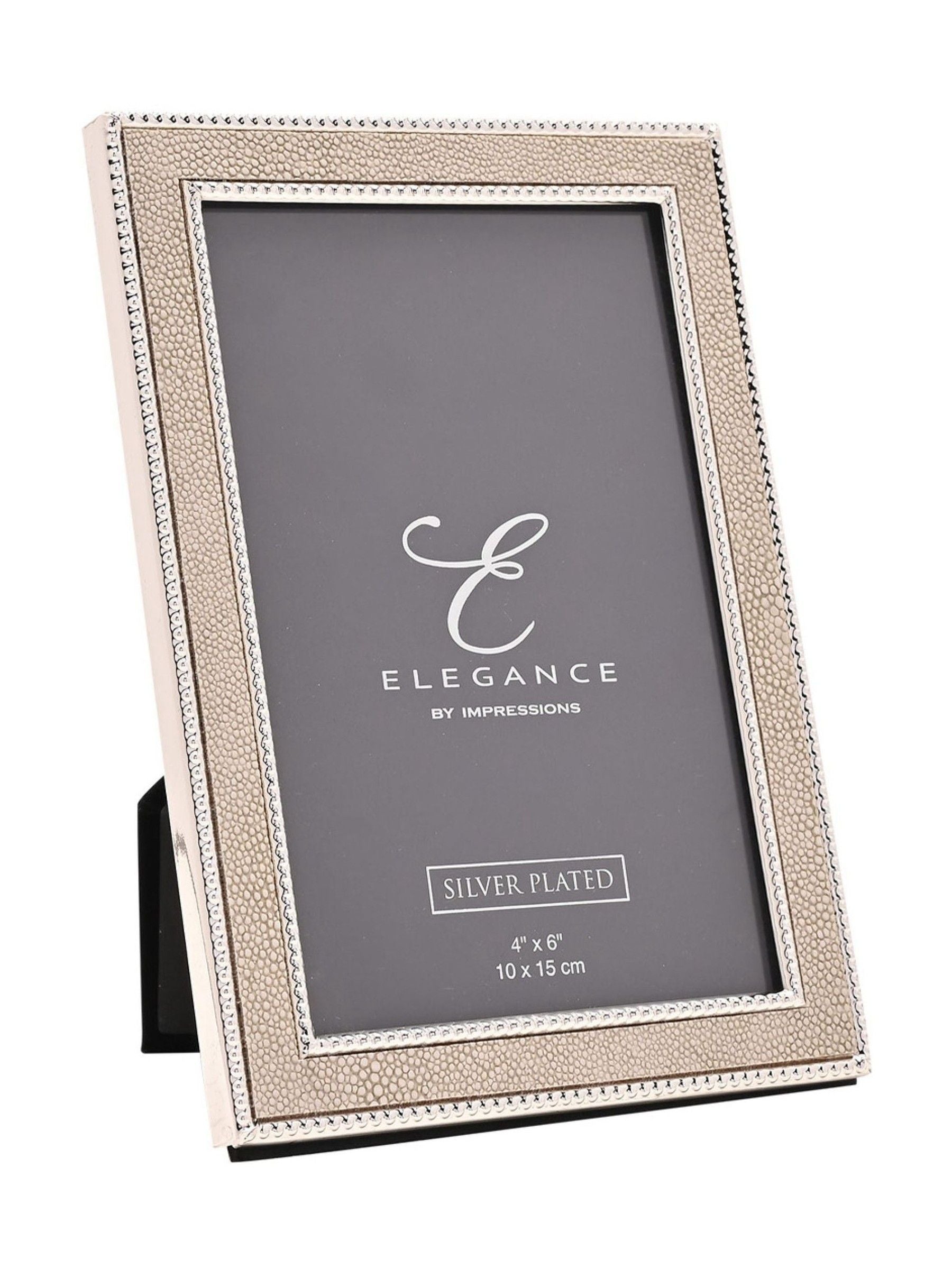 Widdop silver faux shagreen photo frame, imported from the UK