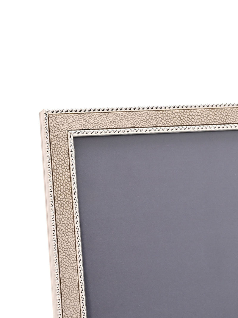 Widdop silver faux shagreen photo frame, imported from the UK