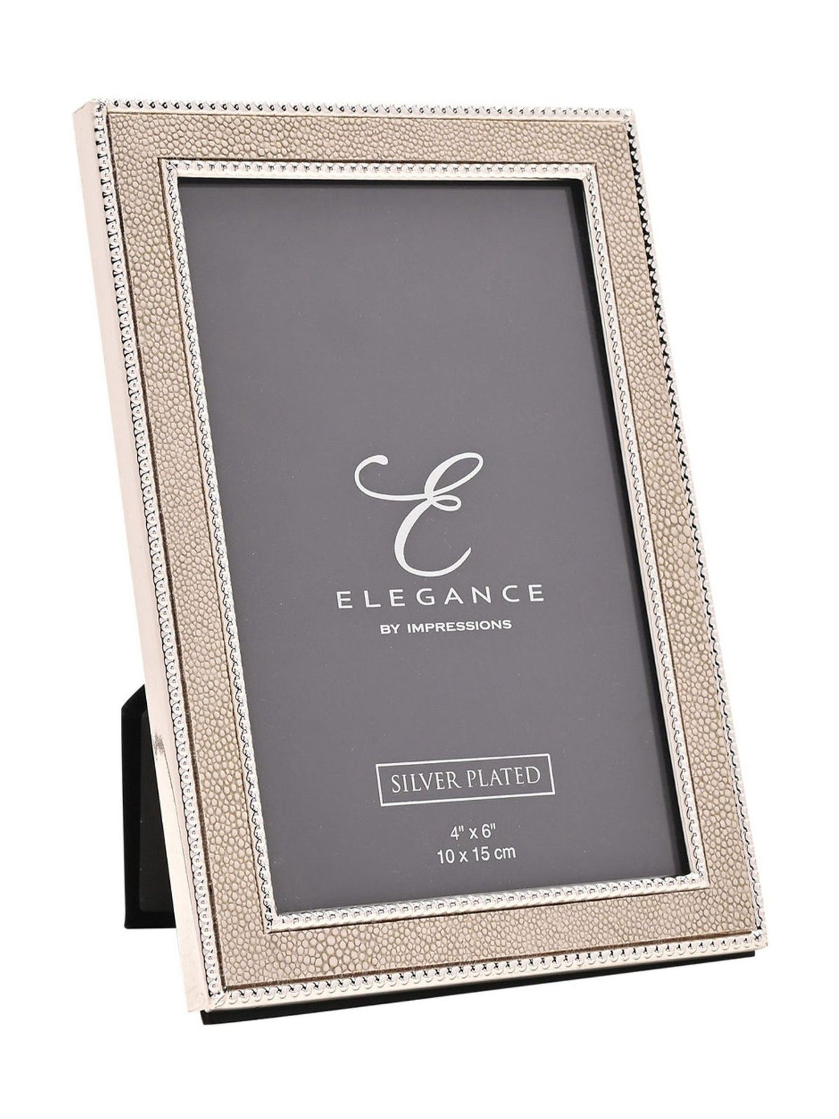 Widdop silver faux shagreen photo frame, imported from the UK