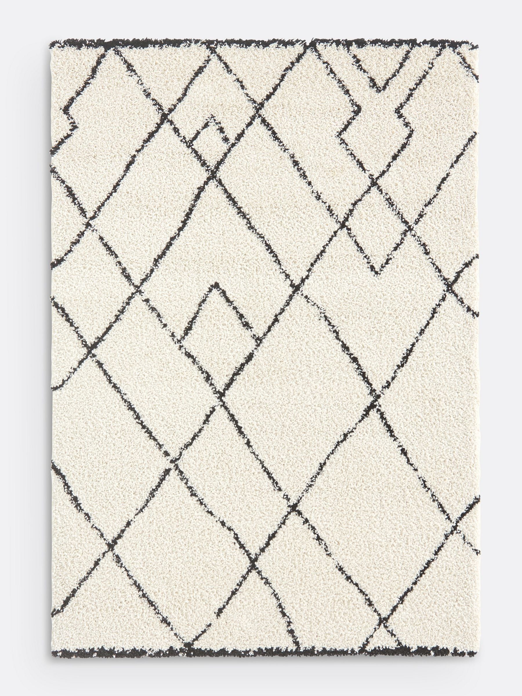 La Redoute Rabisco Berber style rug white and black (British brand)