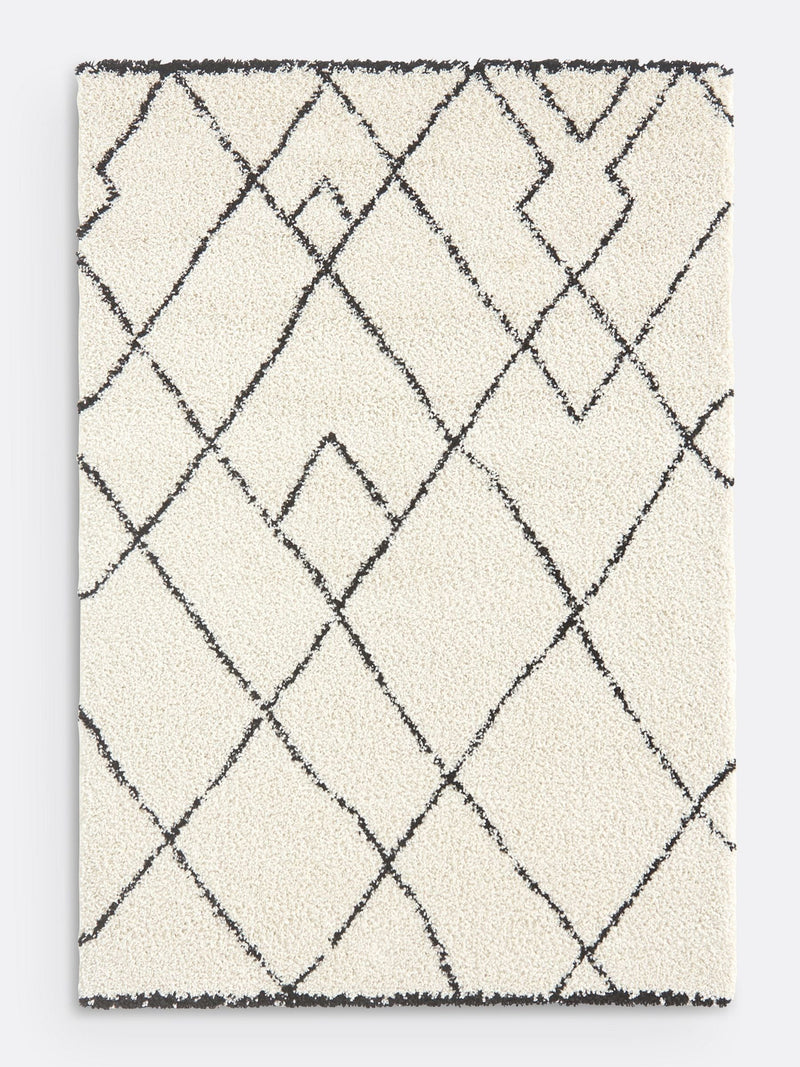 La Redoute Rabisco Berber style rug white and black (British brand)