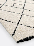 La Redoute Rabisco Berber style rug white and black (British brand)