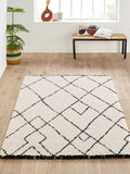 La Redoute Rabisco Berber style rug white and black (British brand)