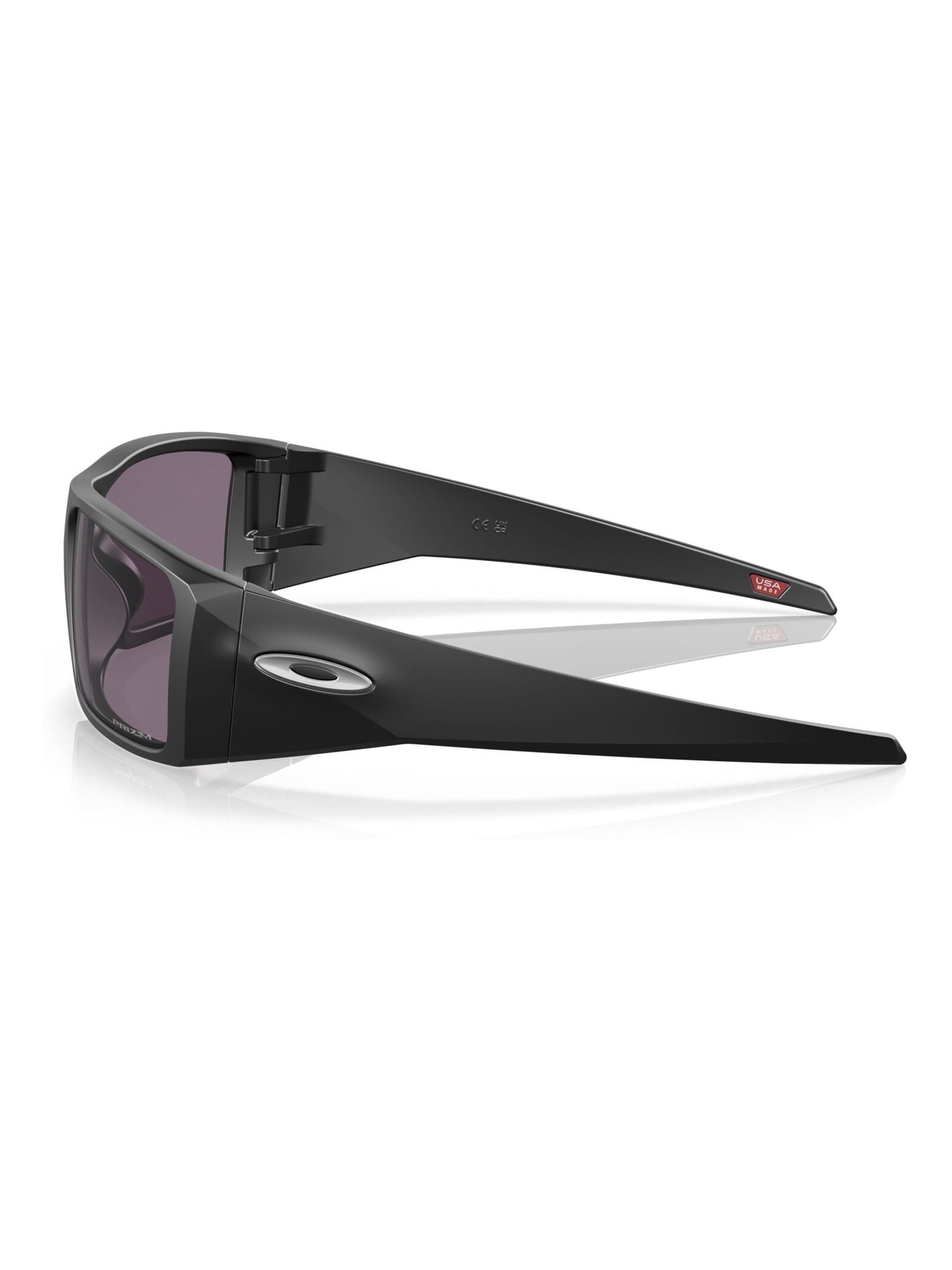 Oakley Heliostat rectangle sunglasses matte black, UK version