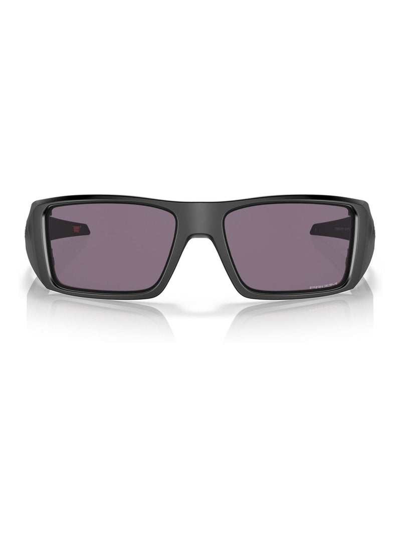 Oakley Heliostat rectangle sunglasses matte black, UK version