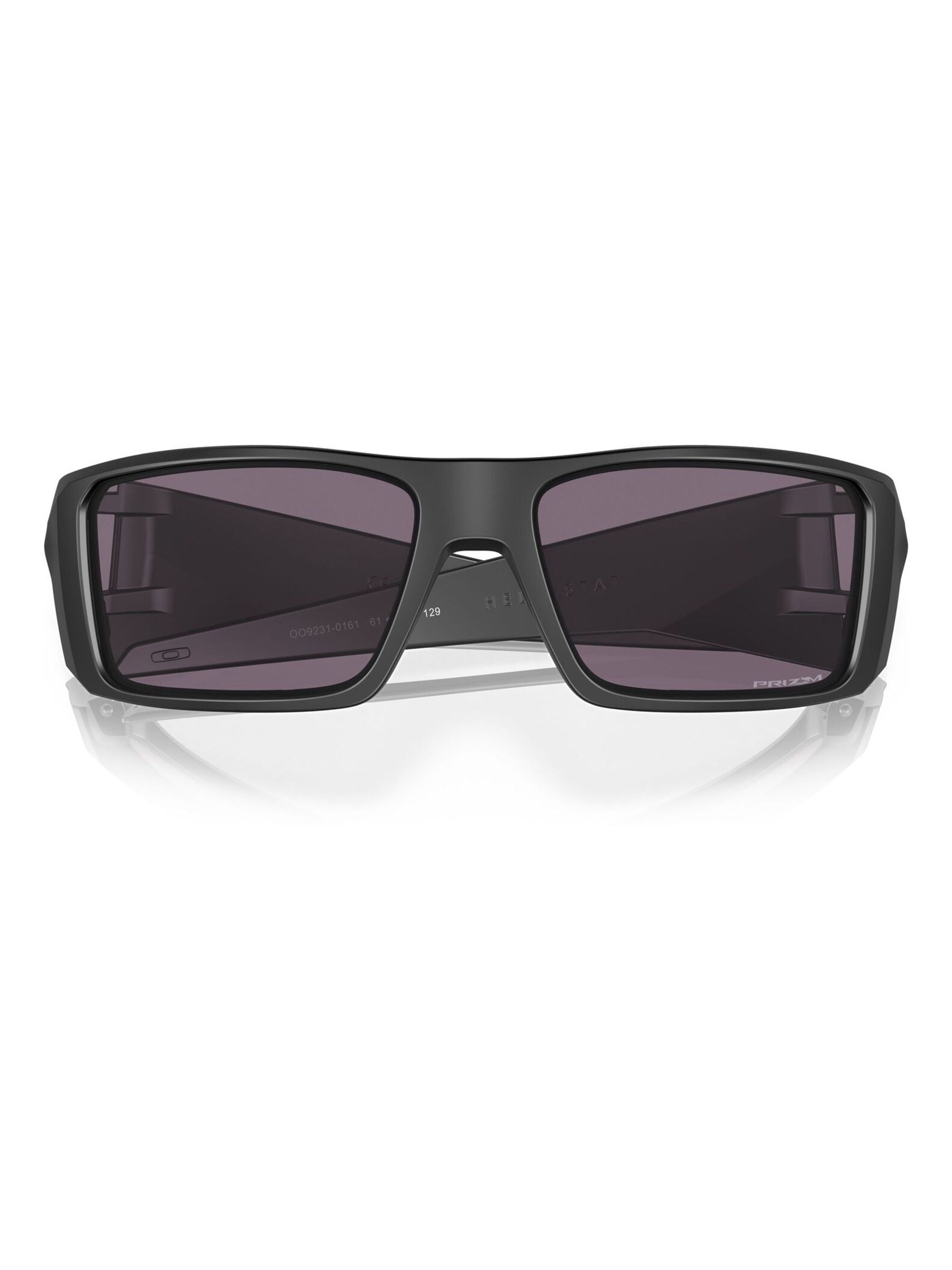Oakley Heliostat rectangle sunglasses matte black, UK version