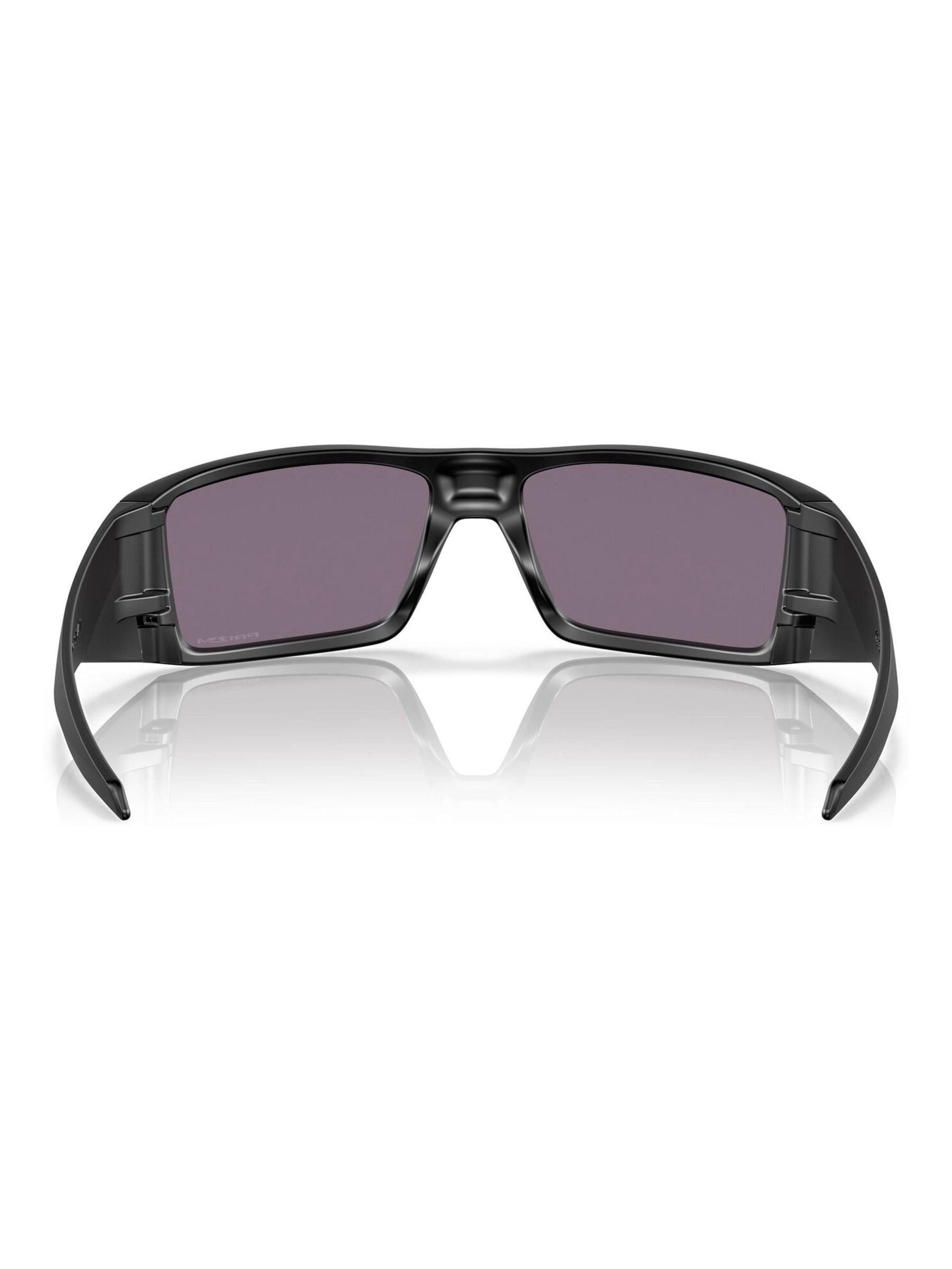 Oakley Heliostat rectangle sunglasses matte black, UK version