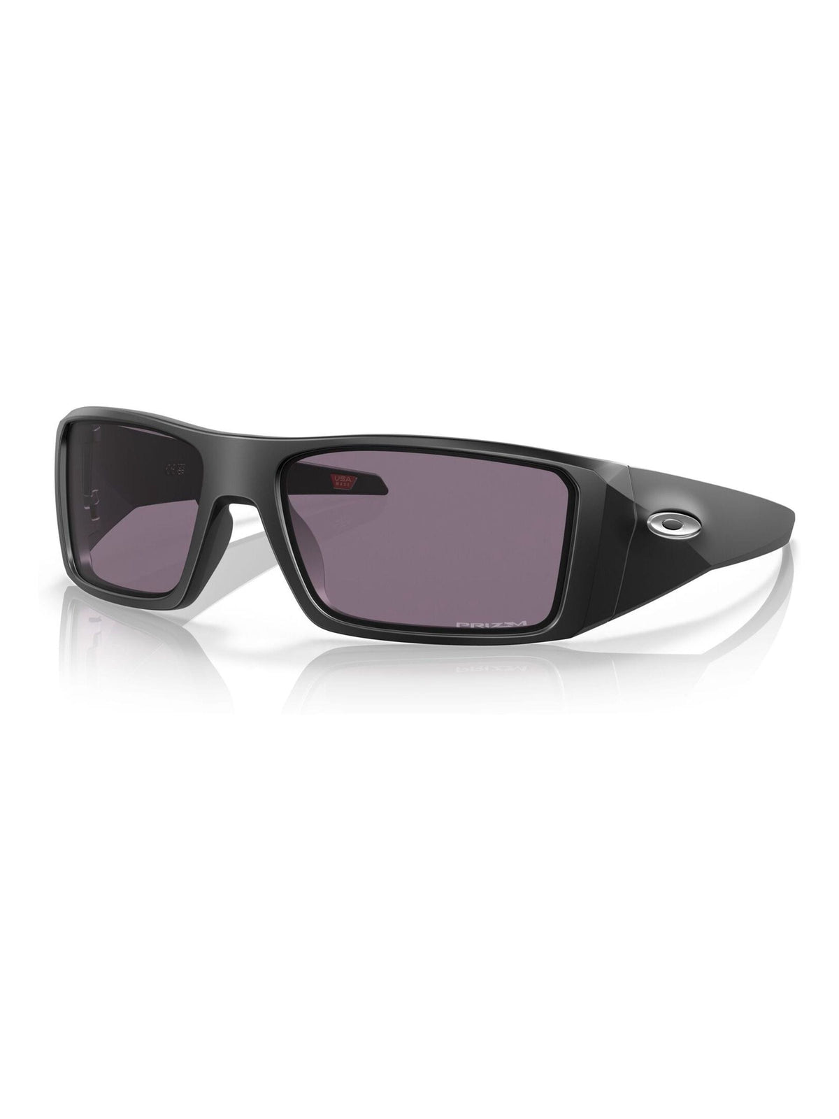 Oakley Heliostat rectangle sunglasses matte black, UK version