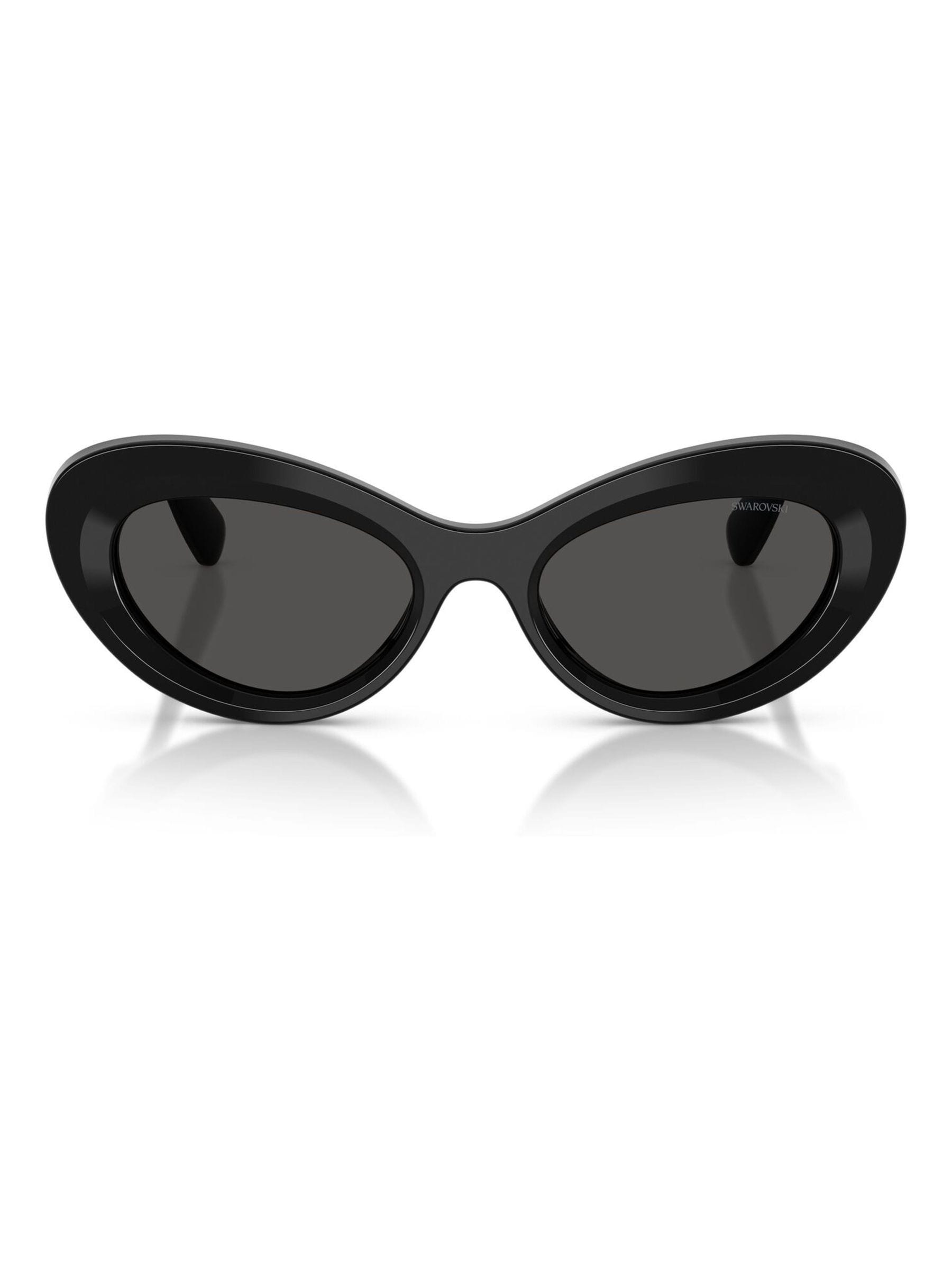 Swarovski black cat eye acetate sunglasses - British product