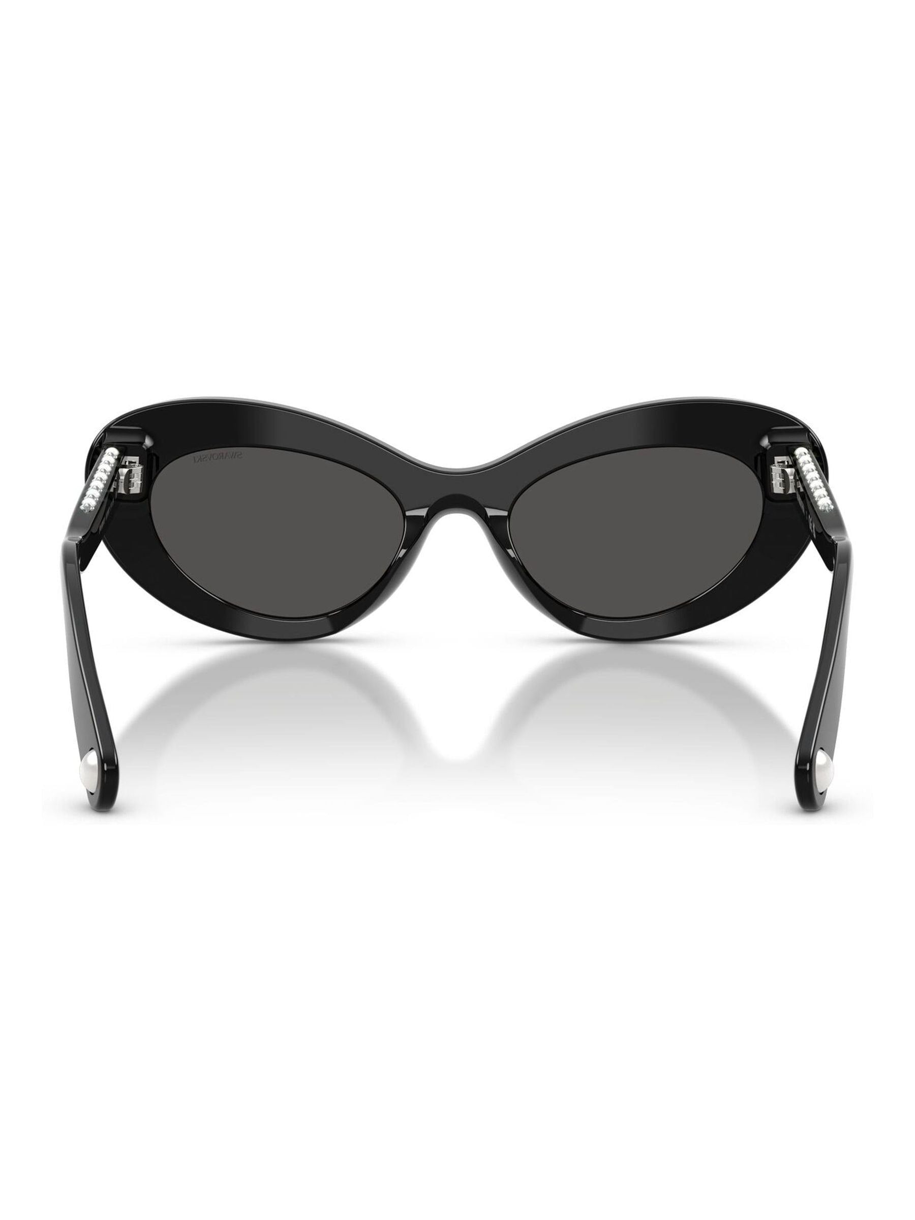 Swarovski black cat eye acetate sunglasses - British product