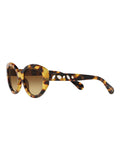 Swarovski brown irregular sunglasses medium havana frame, UK version