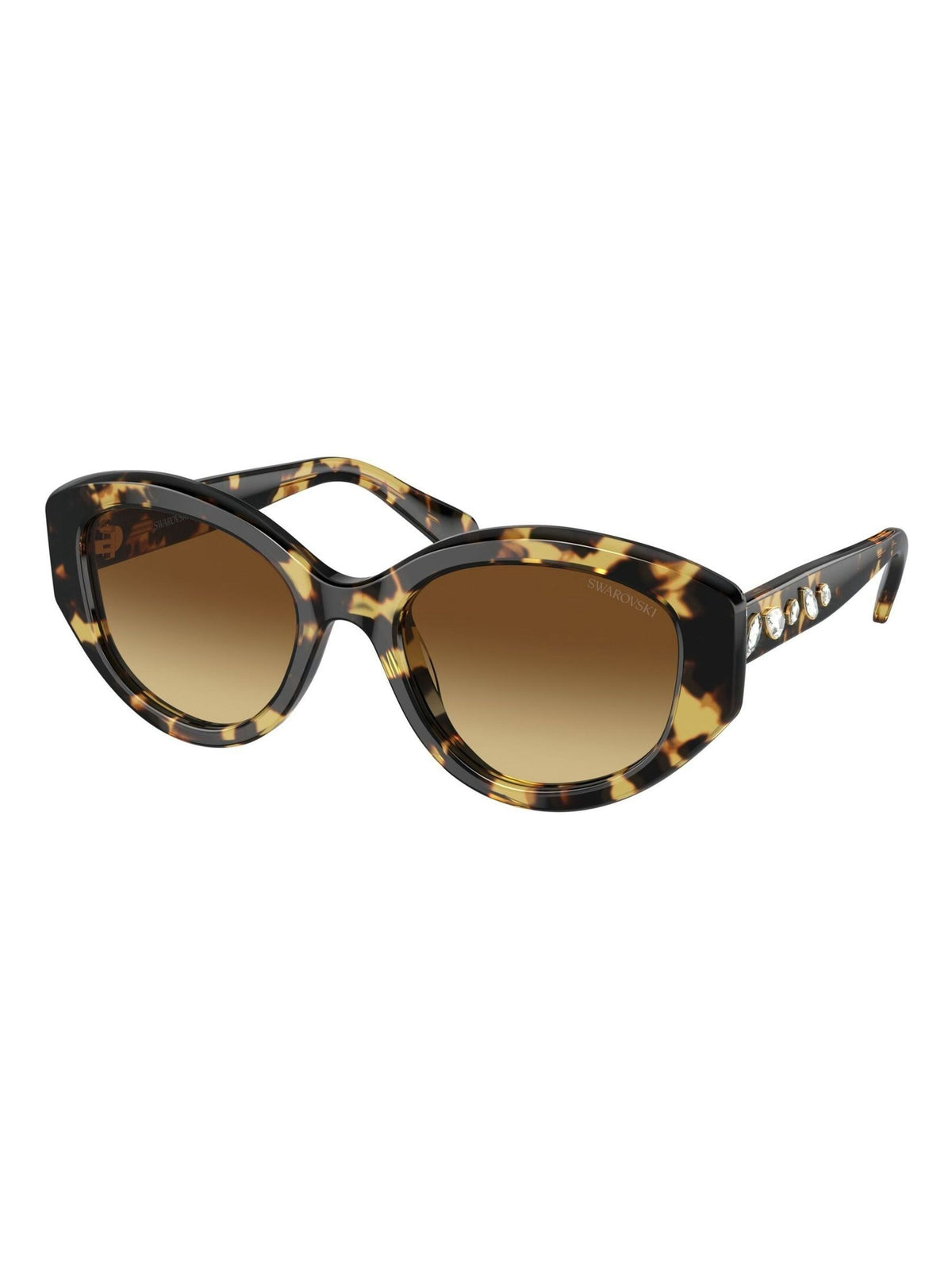 Swarovski brown irregular sunglasses medium havana frame, UK version