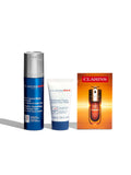 Clarins men skincare gift set with face wash serum and moisturizer - British product