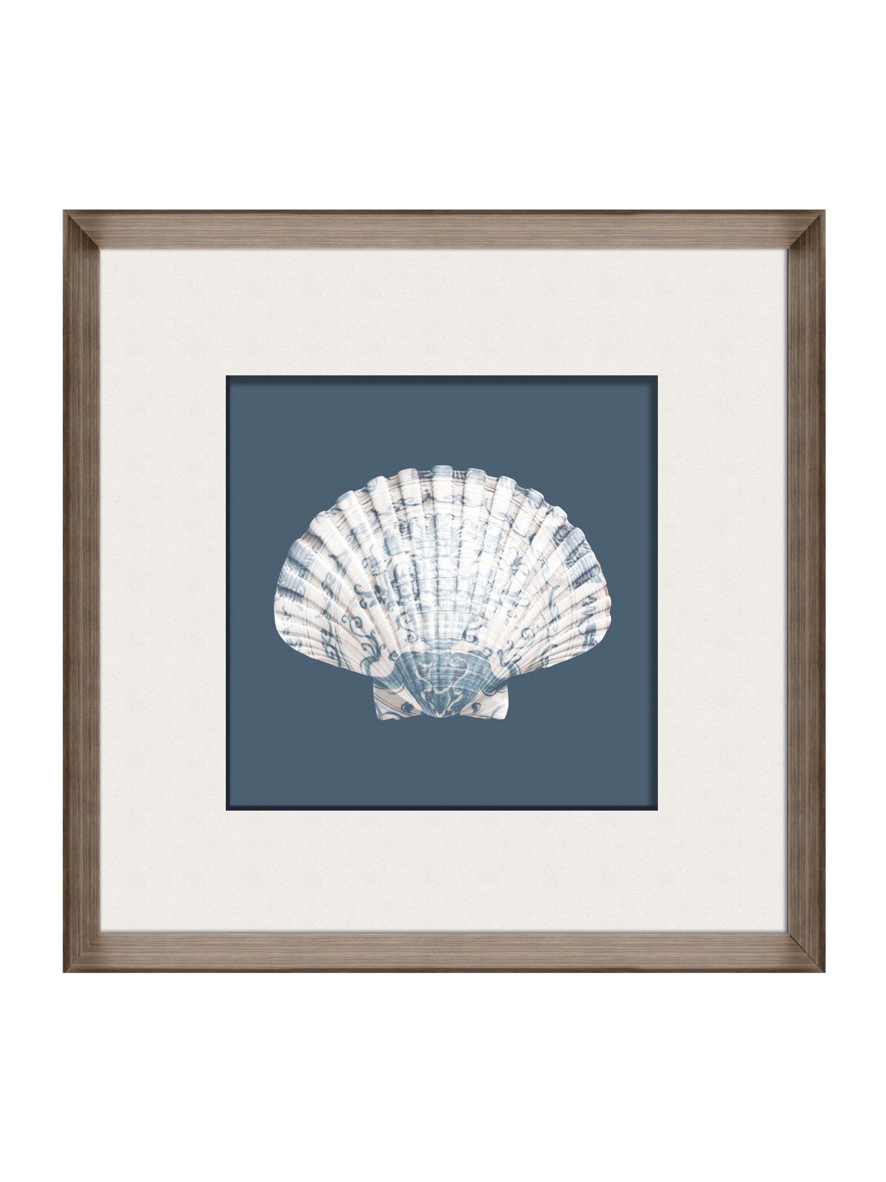 Brookpace Lascelles porcelain scallop shell wall art 56cm, UK version