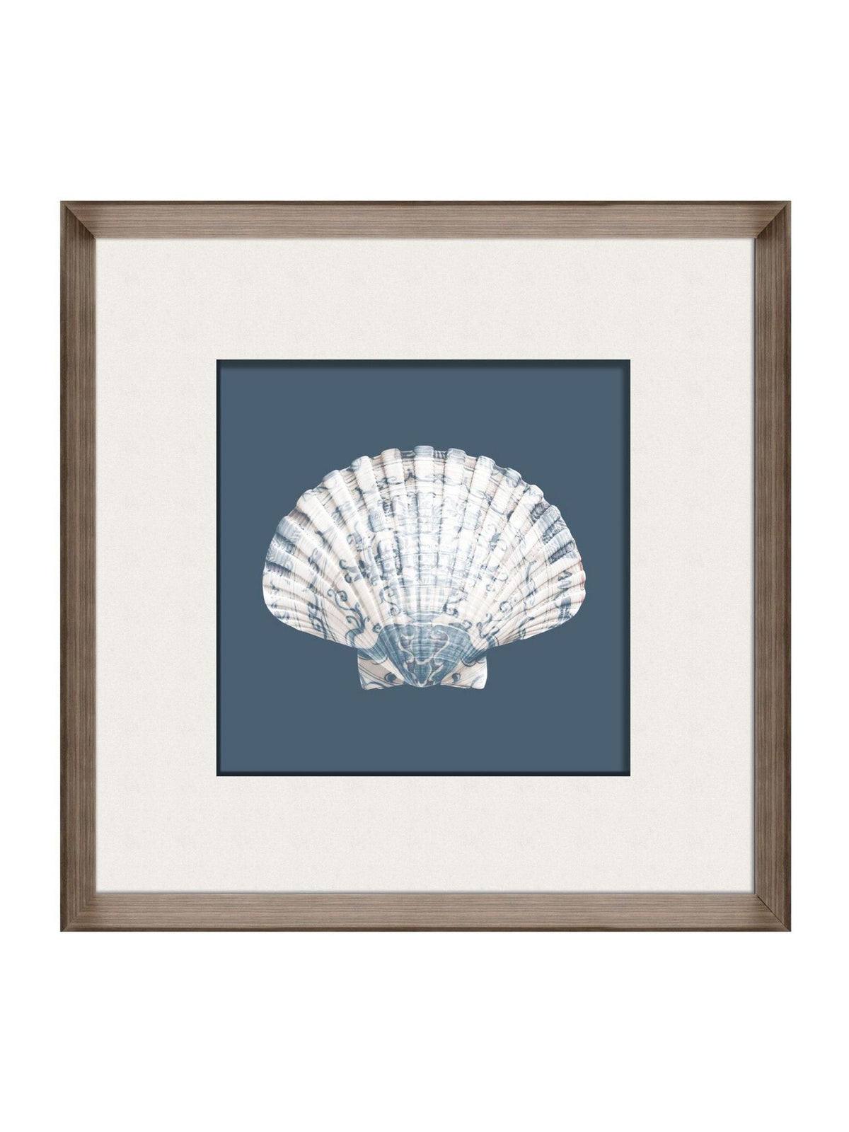 Brookpace Lascelles porcelain scallop shell wall art 56cm, UK version