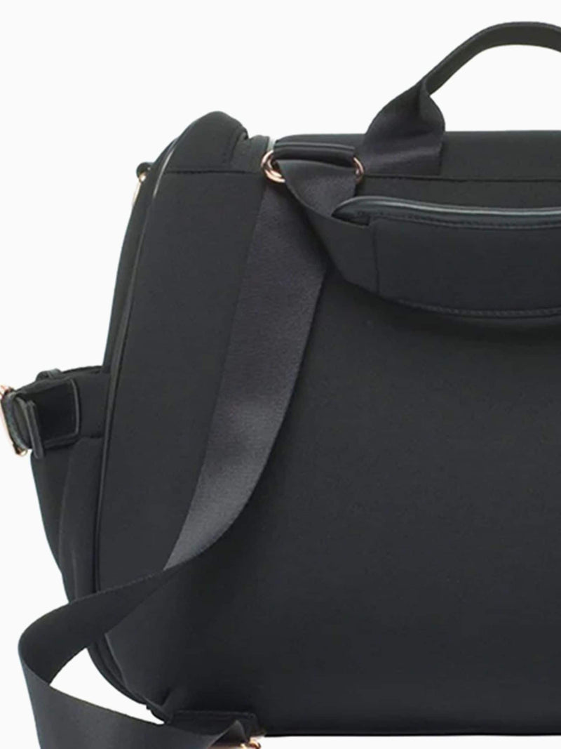 Storksak Poppy Luxe changing bag in black - British product