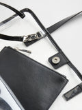 Gap clear jelly tote bag with vegan leather straps, UK version