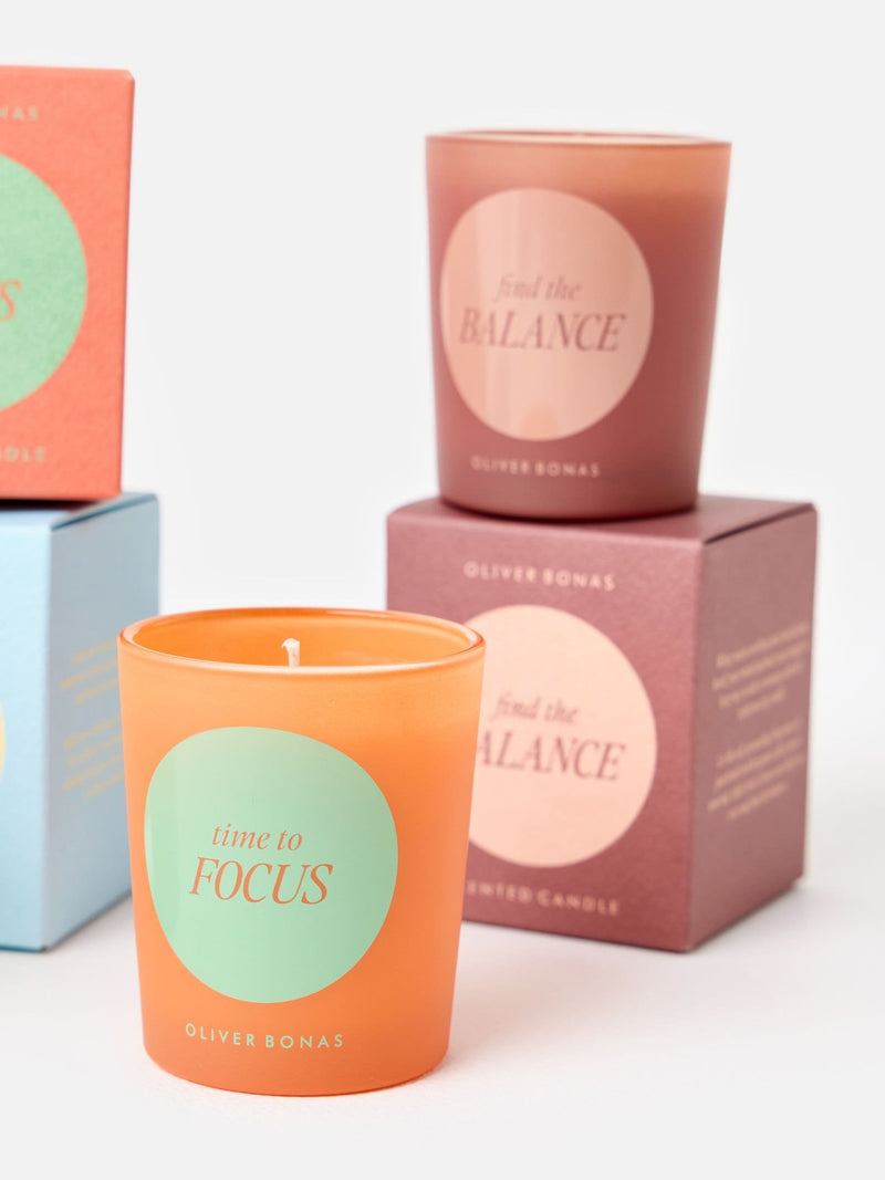 Oliver Bonas mint green wellness candles set, UK version