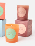 Oliver Bonas mint green wellness candles set, UK version