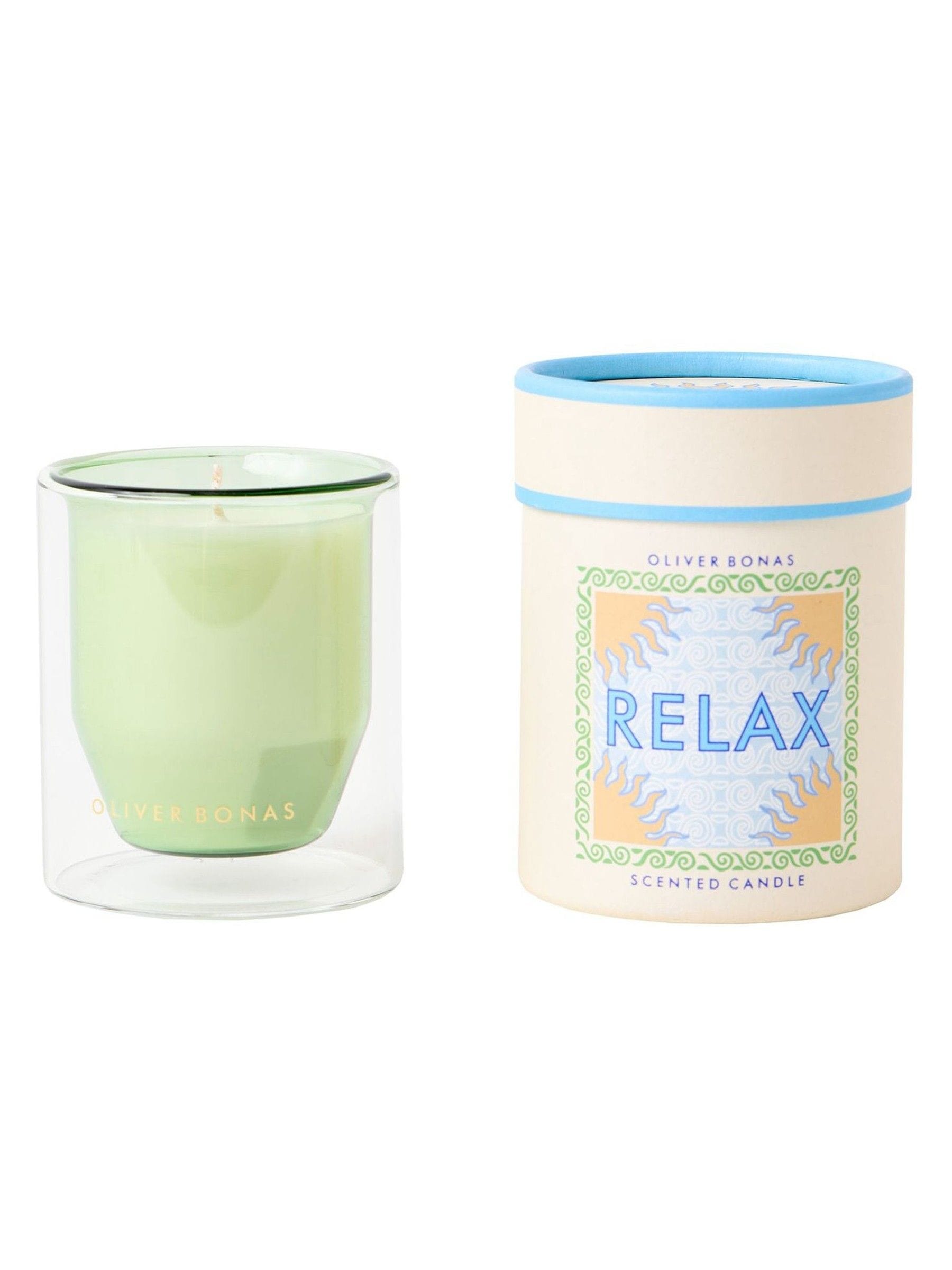 Oliver Bonas Relax White Jasmine Candle 9cm (British brand)