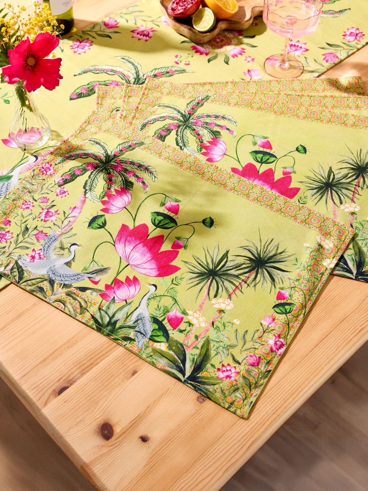 Joe Browns green palm placemats 4 pack, UK version