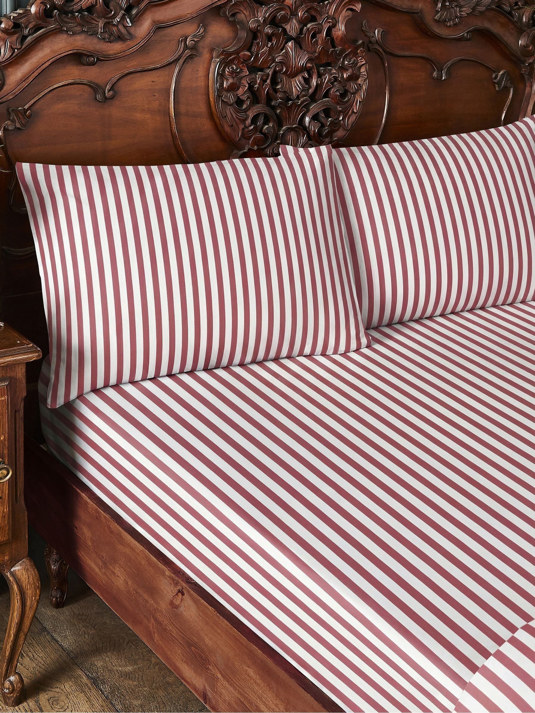 Joe Browns coral mirrored bird cotton sateen bedding (British brand)