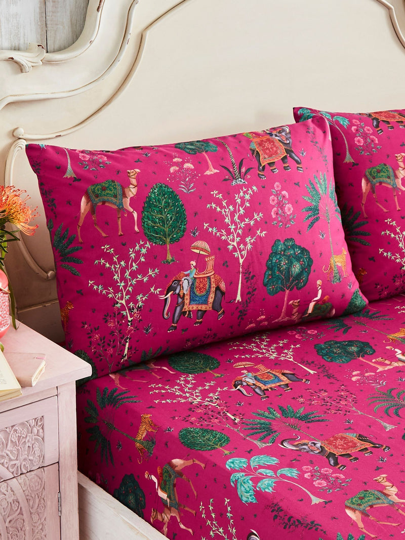 Joe Browns Pink Wonderful Wanderlust cotton bedding (British brand)
