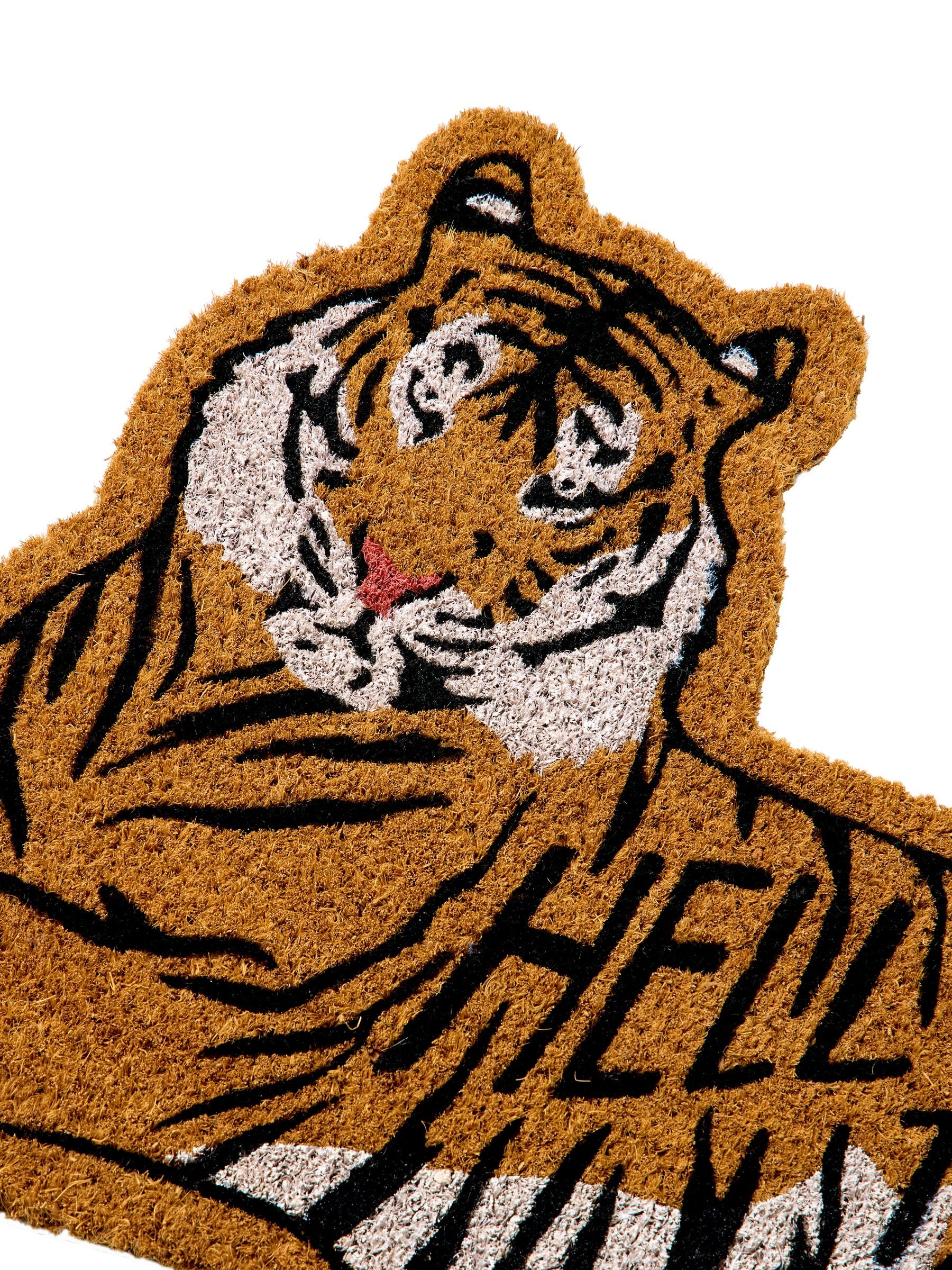 Joe Browns orange hello tiger doormat 70x40cm (British brand)