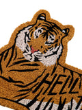 Joe Browns orange hello tiger doormat 70x40cm (British brand)