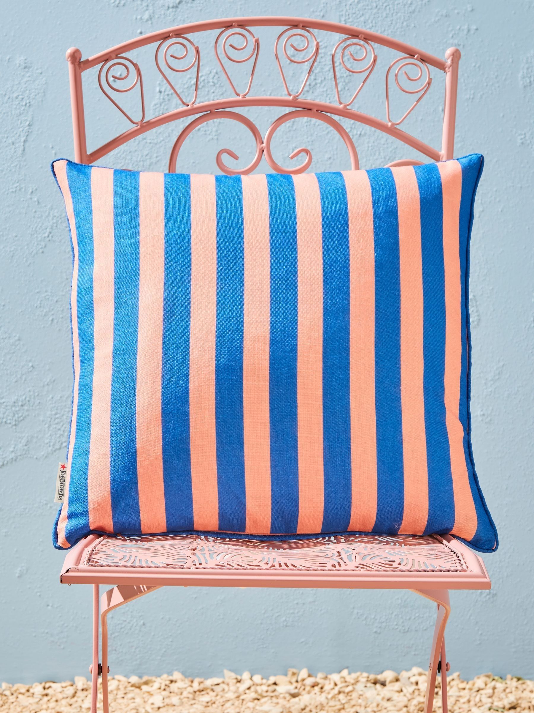 Joe Browns reversible garden cushion with Italian scene, UK version