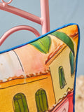 Joe Browns reversible garden cushion with Italian scene, UK version
