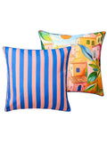 Joe Browns reversible garden cushion with Italian scene, UK version