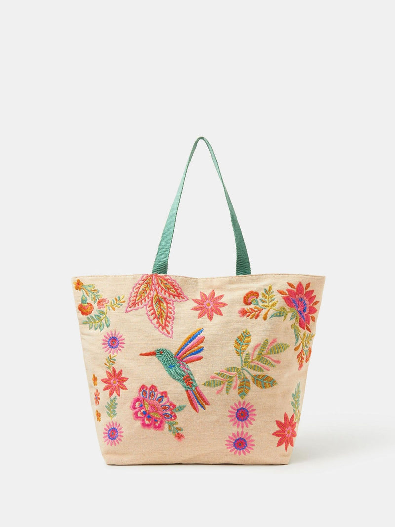 Accessorize embroidered beach tote bag (British brand)