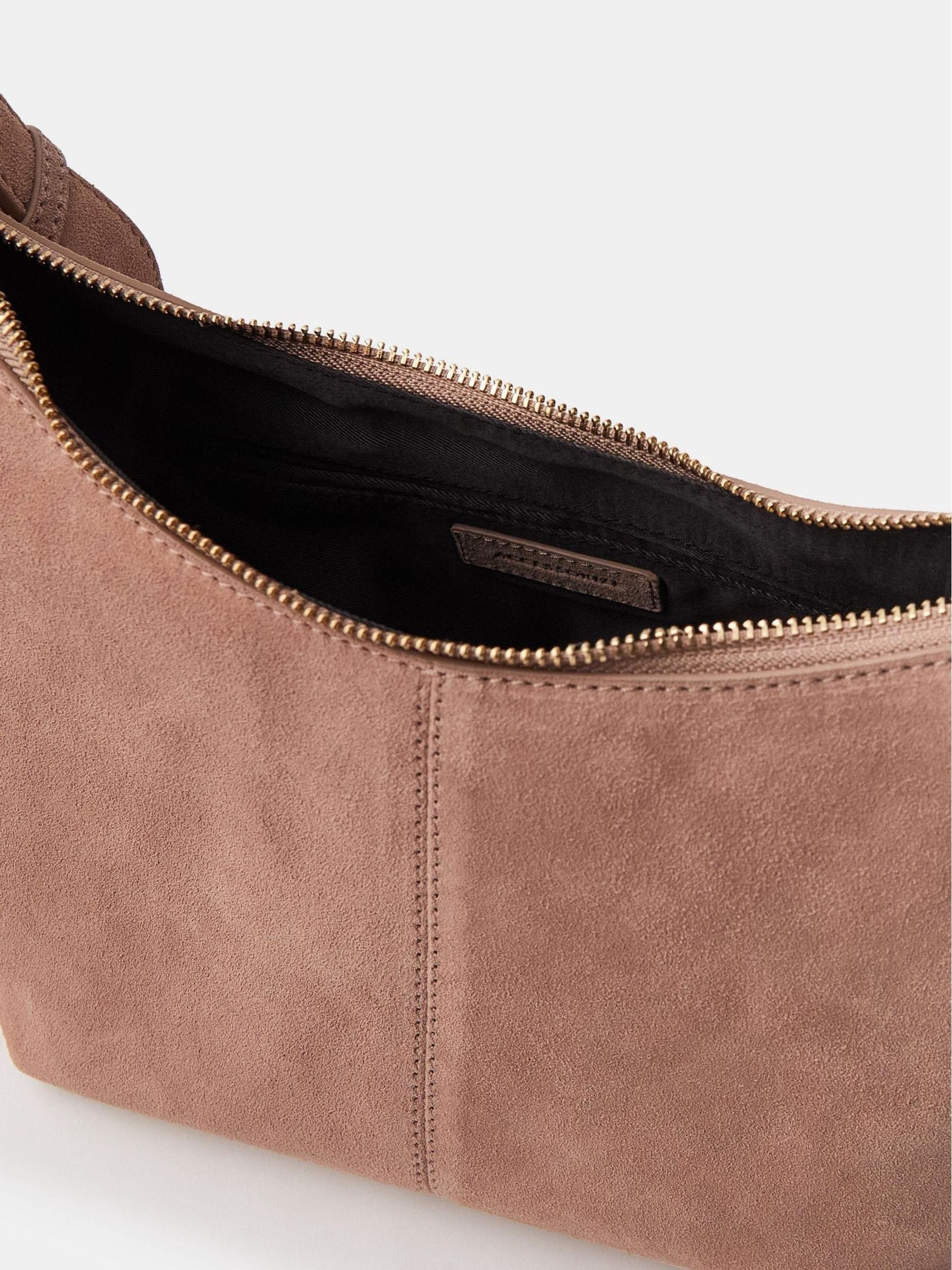 Accessorize brown suede crossbody bag (British brand)