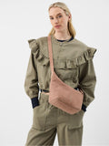 Accessorize brown suede crossbody bag (British brand)