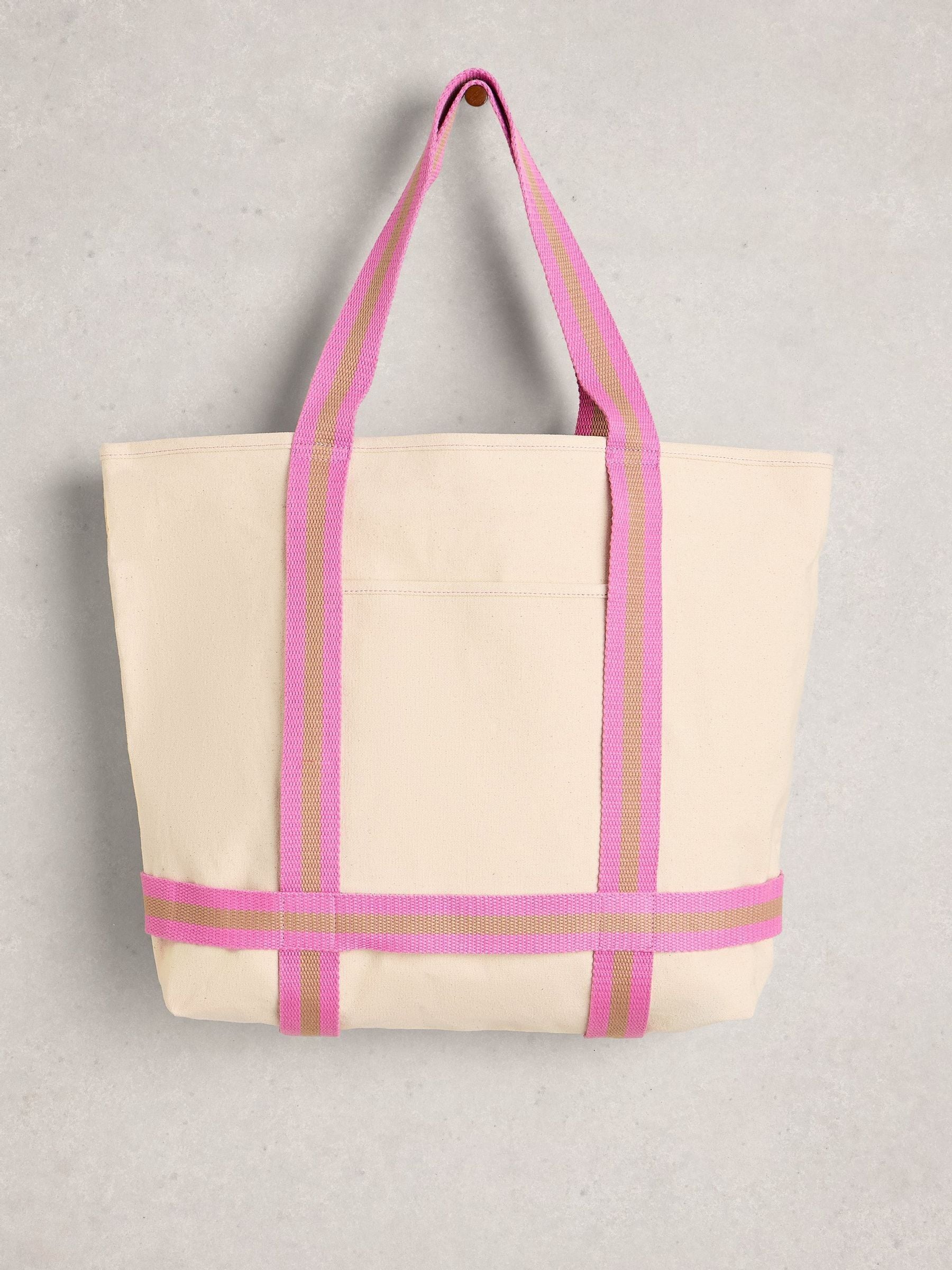 White Stuff cream canvas Gigi tote bag, UK version