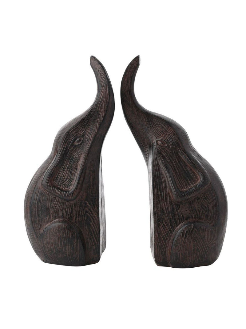 Widdop dark brown kissing elephants ornament set of 2 (British brand)