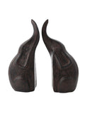 Widdop dark brown kissing elephants ornament set of 2 (British brand)