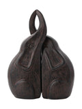 Widdop dark brown kissing elephants ornament set of 2 (British brand)