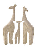 Widdop off white giraffe family ornament 19cm, UK version