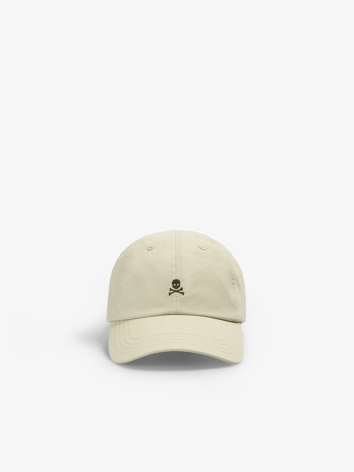 Scalpers cream hood cap with adjustable closure, British brand