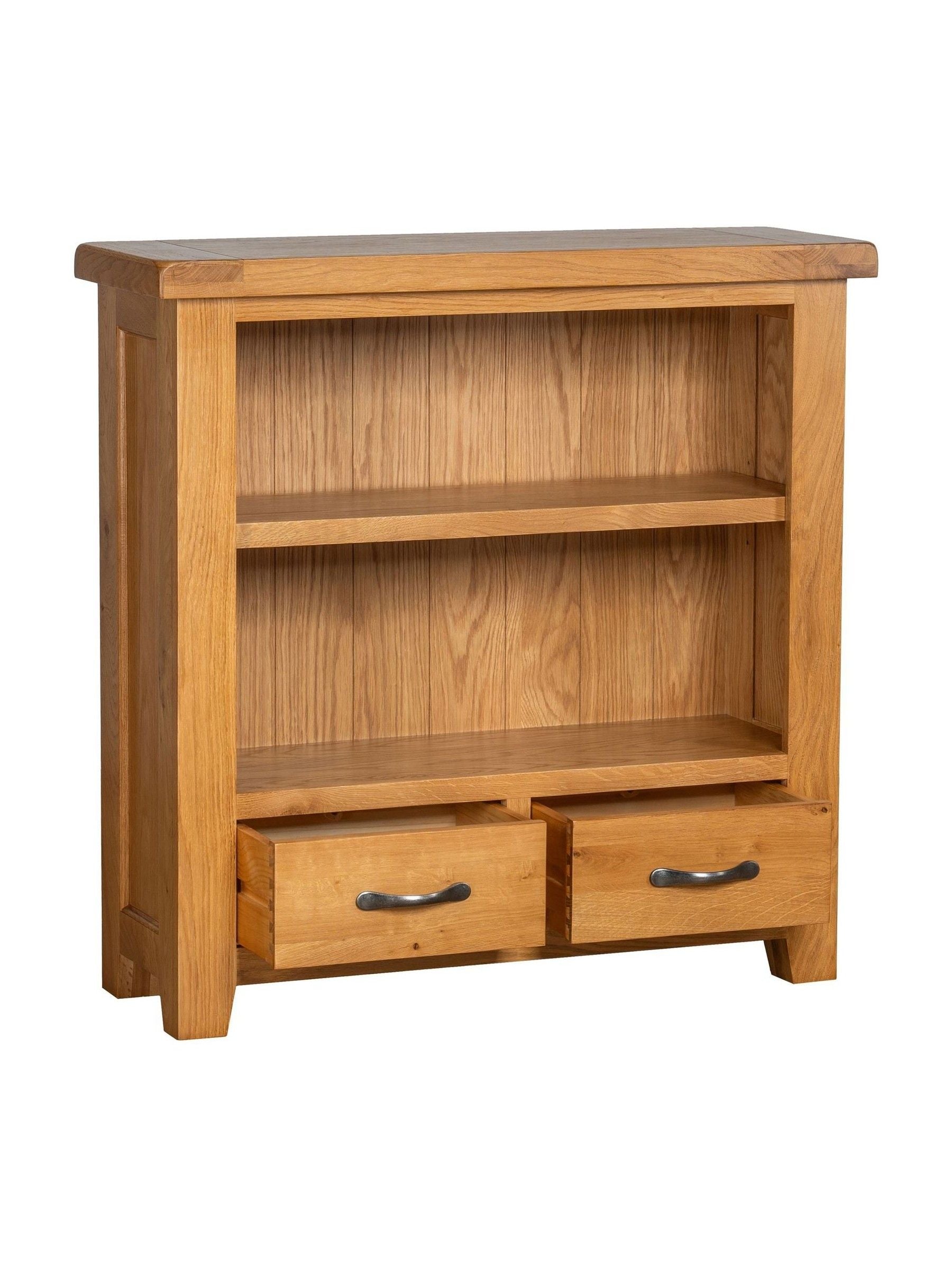 Windward Home Sorrel low wide bookcase 90cm, UK version