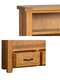 Windward Home Sorrel low wide bookcase 90cm, UK version