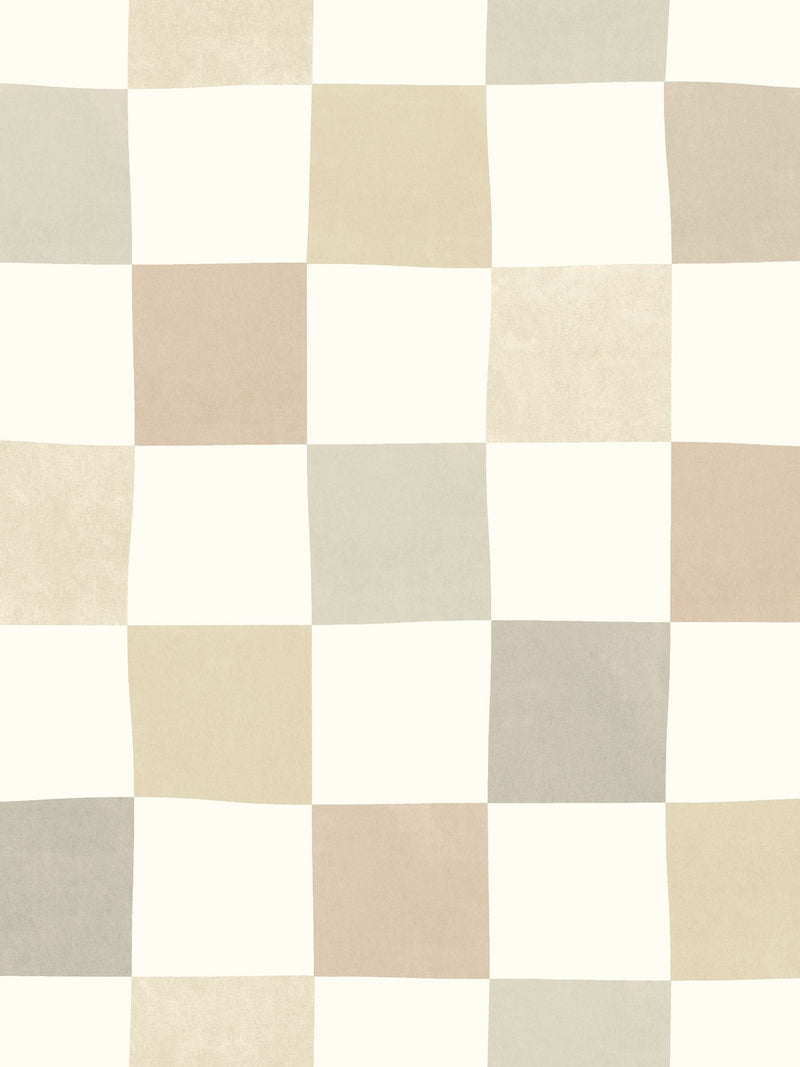 Ohpopsi Disco Check wallpaper sample A4 (British brand)