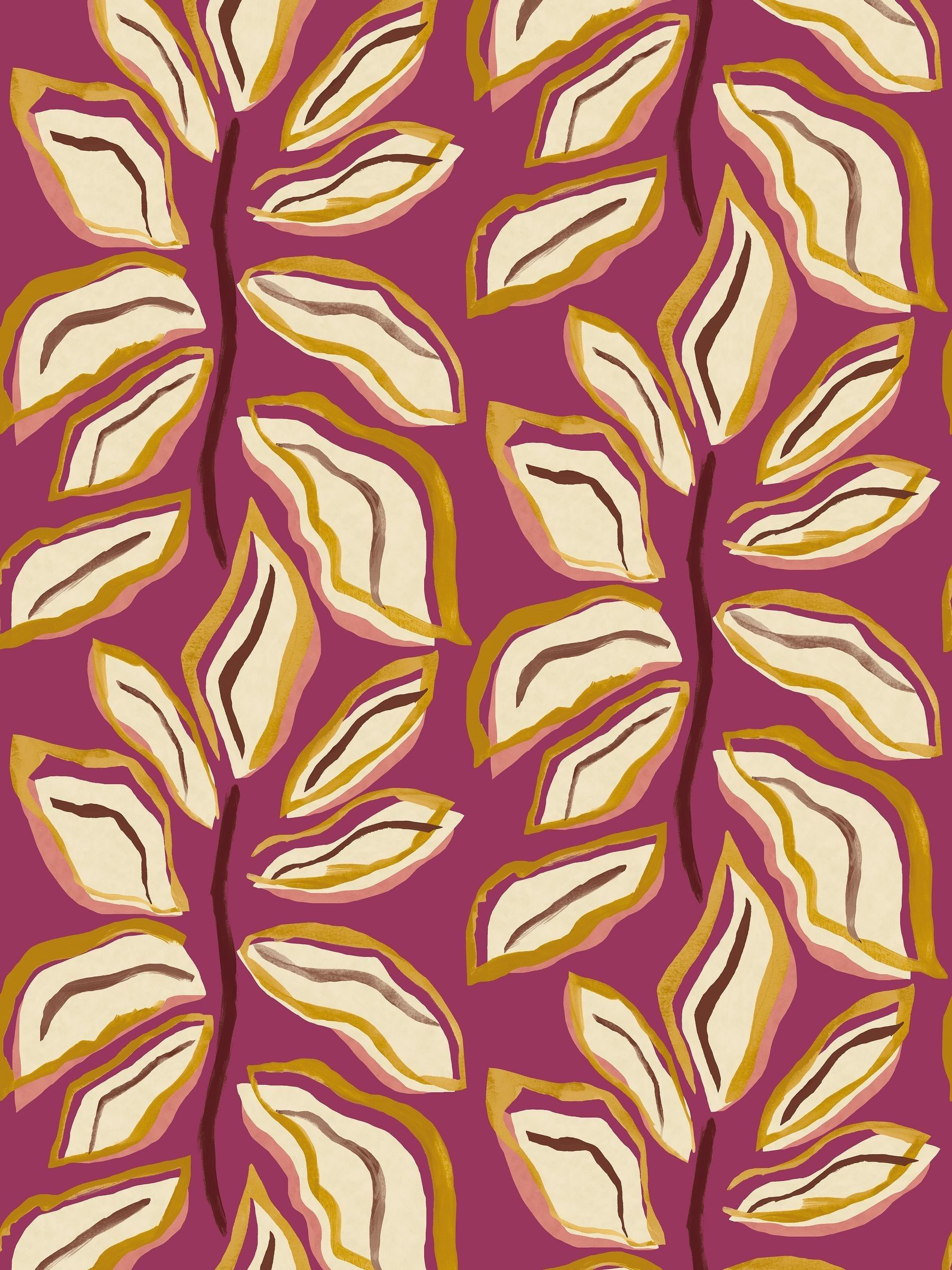 Ohpopsi Golden Berry Foli Wallpaper A4 Sample